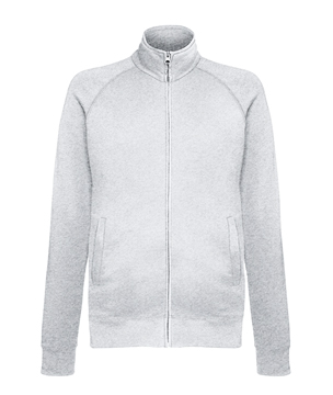 FELPA GIACCA LEGGERA ( FRUIT OF THE LOOM ) grigio melange